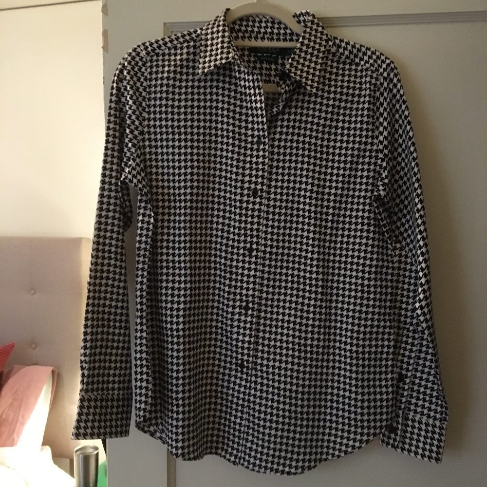 Ralph Lauren Polo Hounds tooth Dress Shirt